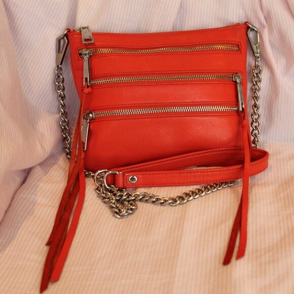 Rebecca Minkoff Leather Crossbody Bag Decorative & Fun Zippers - Picture 2 of 16